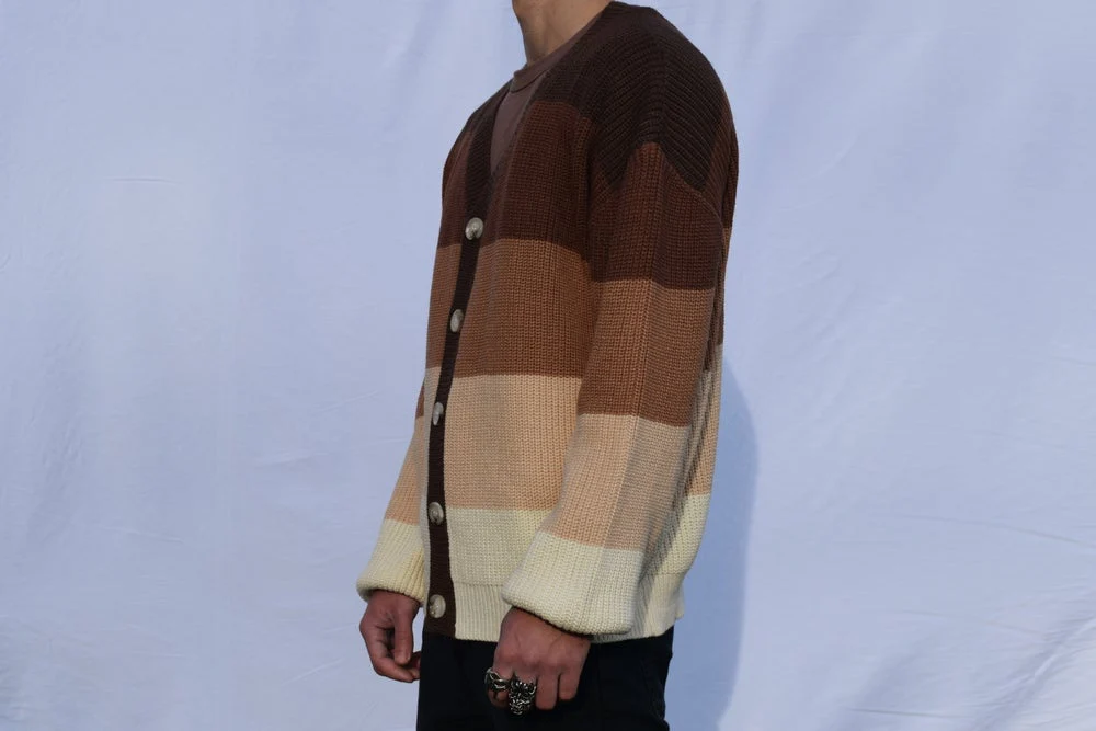 Brown Gradient Cardigan - Image 6