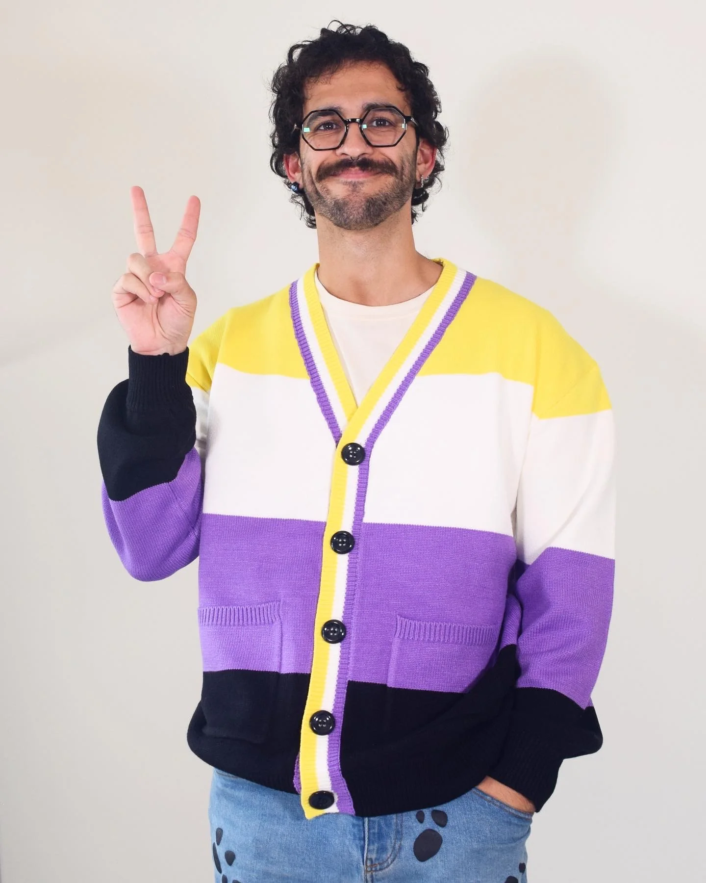 Nonbinary Pride Cardigan - Image 3